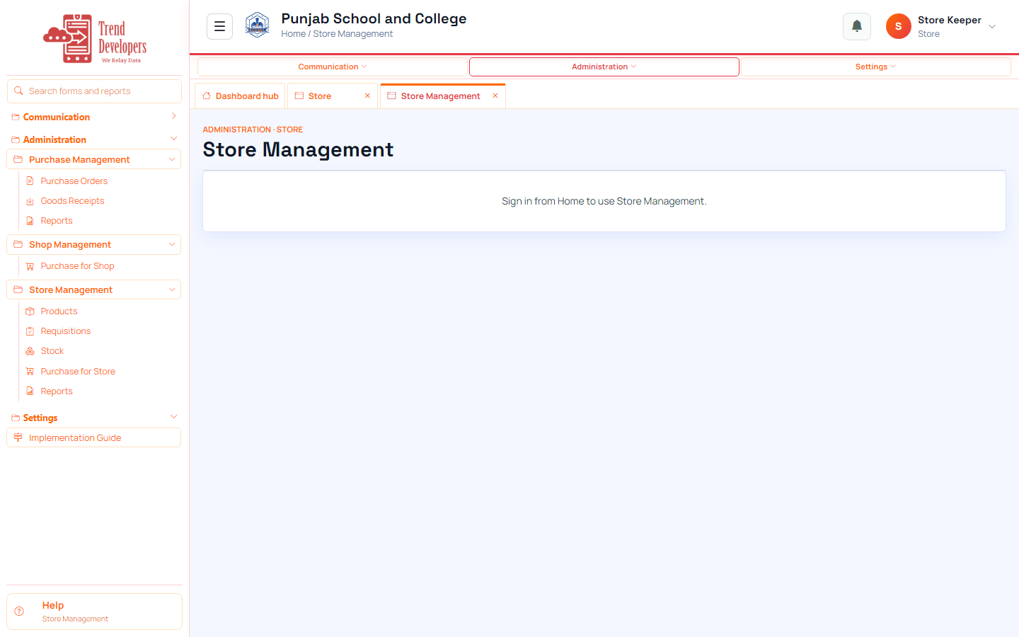 Open Store Management