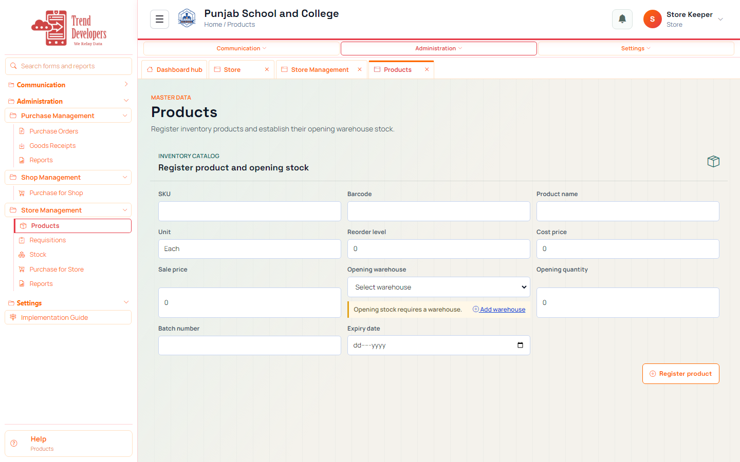 Confirm products exist