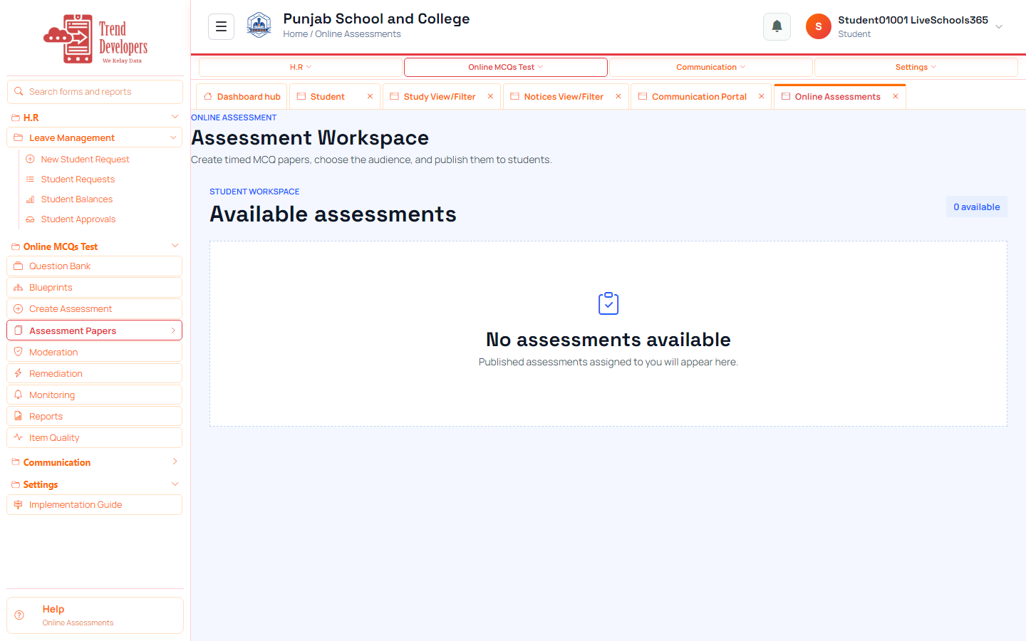 Try online assessment (if assigned)